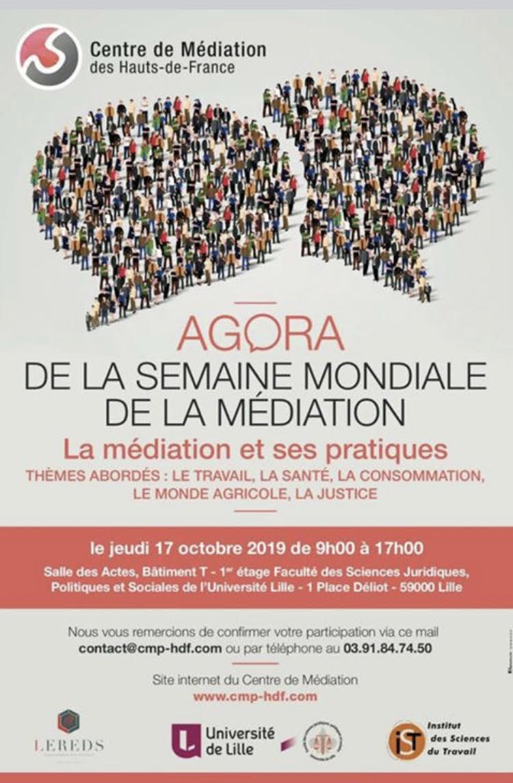 Semaine mondiale de la médiation à Lille 17 octobre 2019